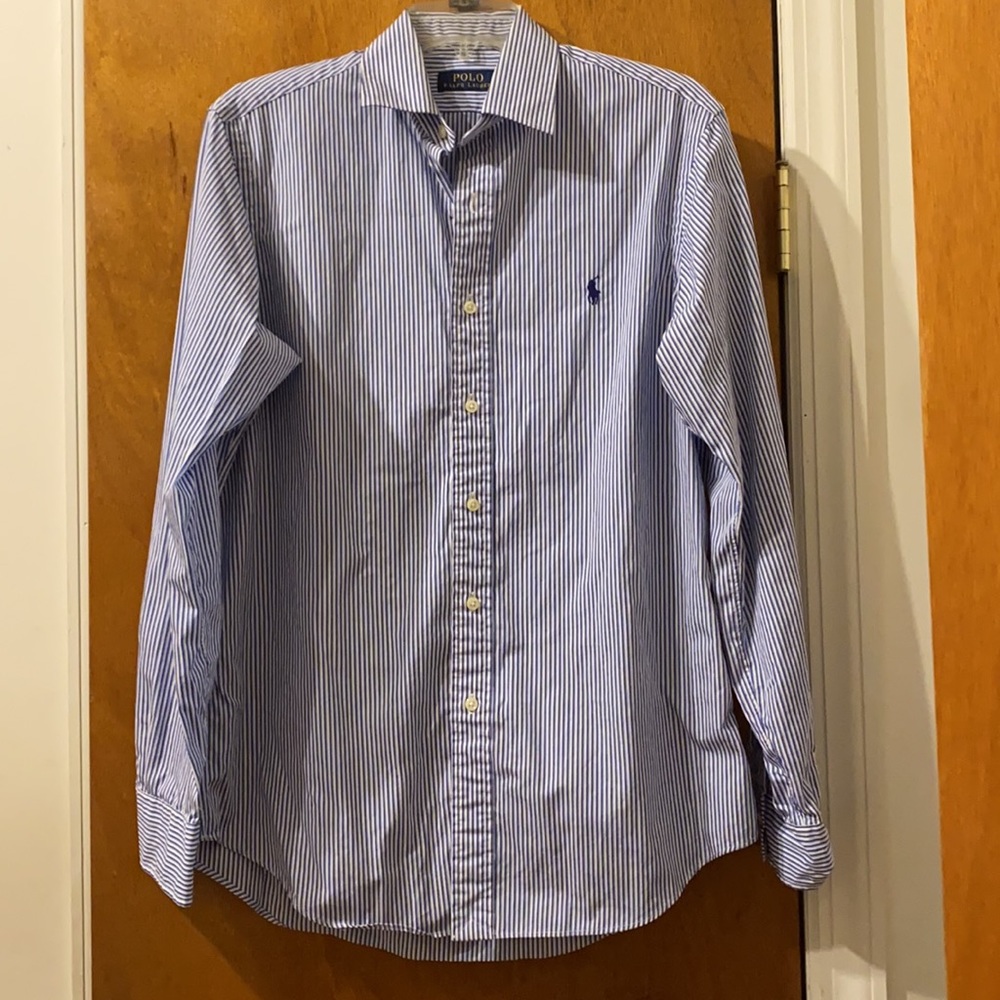 Polo Ralph Lauren Blue Pinstripe Button down
